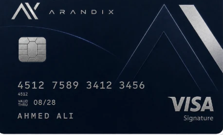 Cartão Visa Arandix
